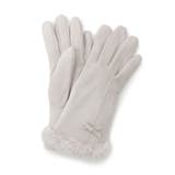 グレー(012) | ミニリボンリストフェイクファーグローブ | grove