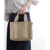 グレージュ(050) | テープハンドルスクエア2WAYトート | grove