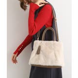 アイボリー(004) | タックタッセルエコファー2WAYトート | grove