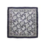 ネイビー(094) | 大判プリントスカーフ | grove