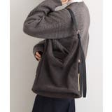 ダークグレー(014) | スエード調コンビワンンショルダー | grove