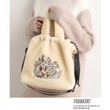 アイボリー(004) | 【PEANUTS】ボア巾着トート | grove