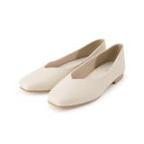 ライトベージュ(051) | 【人間工学】つつまれフィットスクエアトゥフラットパンプス【入卒対応可】 | grove