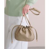 グレージュ(050) | 【雑誌掲載】ラウンド巾着ショルダー | grove