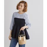 ラフィアバケツタッセル巾着ショルダー | grove | 詳細画像1