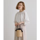 ラフィアバケツタッセル巾着ショルダー | grove | 詳細画像4