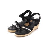 ブラック(419) | 【大人気につき追加！・人間工学】メタルラインワンタッチサンダル | grove