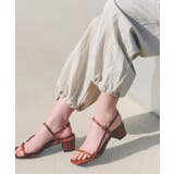 【細めのストラップでトレンド感◎】スリムストリングヒールサンダル | grove | 詳細画像1