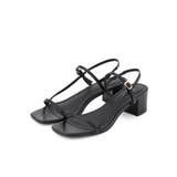 ブラック(019) | 【細めのストラップでトレンド感◎】スリムストリングヒールサンダル | grove