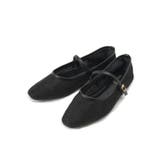 ブラック(019) | メッシュメリージェーンフラットパンプス | grove