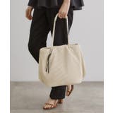 アイボリー(004) | プリーツハトメチャーム付きトート | grove