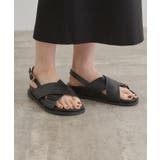 クロスメタルフットベットサンダル | grove | 詳細画像6