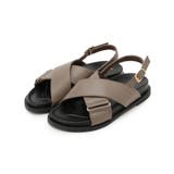 グレージュ(050) | クロスメタルフットベットサンダル | grove