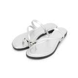 シルバー(006) | メタルサムリングフラットサンダル | grove