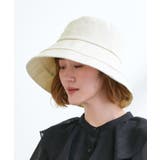 綿麻混カサブランカワイドブリムハット【UVカット・サイズ調整】 | grove | 詳細画像6