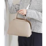 ライトグレー(011) | 【ハレの日にもデイリーにも】バーハンドルラウンド2WAYトート | grove