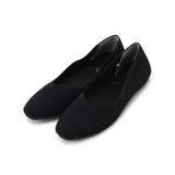 ラメ黒(119) | 【人間工学】洗えるニットパンプス | grove