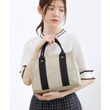 ライトベージュ(551) | 【Lee別注】麻調スクエア2WAYトート | grove
