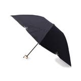ブラック(019) | Wpc. 遮光リーフパイピング刺しゅう折り畳み傘（晴雨兼用） | grove