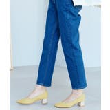 イエロー系(430) | やわここちコンビヒールパンプス40 | grove