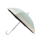 カーキ&グリーン(020) | because 遮光バイカラーパラソル長傘 | grove