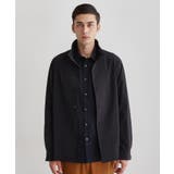 ブラック(019) | 【3D ナイロン ストレッチ】スタンドカラー シャツブルゾン | TAKEO KIKUCHI