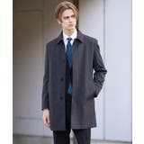 チャコールグレー(014) | 【ダウンライナー付き】メランジ ステンカラー コート | TAKEO KIKUCHI