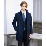 ネイビー(094) | 【ダウンライナー付き】ドビースタンドカラーコート | TAKEO KIKUCHI