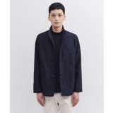 ネイビー(094) | ツイルジャージー イタリアンカラージャケット | TAKEO KIKUCHI