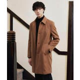 ブラウン(143) | カシミヤブレンド ビーバー調ステンカラーコート | TAKEO KIKUCHI