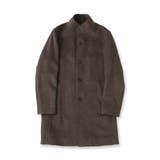 カシミヤブレンド ビーバー調ピンヘッドスタンドカラーコート | TAKEO KIKUCHI | 詳細画像8 