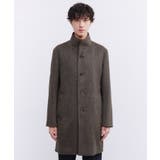 カシミヤブレンド ビーバー調ピンヘッドスタンドカラーコート | TAKEO KIKUCHI | 詳細画像9 