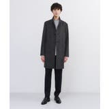 カシミヤブレンド ビーバー調ピンヘッドスタンドカラーコート | TAKEO KIKUCHI | 詳細画像23 