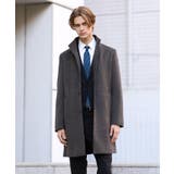 カシミヤブレンド ビーバー調ピンヘッドスタンドカラーコート | TAKEO KIKUCHI | 詳細画像35 