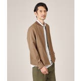 【多機能/軽羽織】リネンライクカルゼ リブブルゾン | TAKEO KIKUCHI | 詳細画像12 