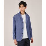 ブルー(093) | 【軽羽織】ツイルストレッチ ブルゾン | TAKEO KIKUCHI