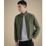 カーキ(027) | スタンドカラー ショート リブ ブルゾン | TAKEO KIKUCHI