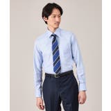 サックス(090) | 【Made in JAPAN】ドビーストライプ ドレス シャツ | TAKEO KIKUCHI