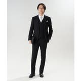 ブラック(619) | 【冠婚葬祭】無地 サージスーツ/3ピース対応可 | TAKEO KIKUCHI