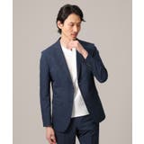 ネイビー(093) | 【抗菌防臭】COOL DOTS（R）ドビープリント ジャケット | TAKEO KIKUCHI