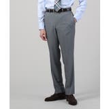 グレー(012) | 【ONOFF/セットアップ対応】メランジ シャークスキン ストレッチ パンツ | TAKEO KIKUCHI