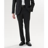 ディープグレー(015) | 【ONOFF/セットアップ対応】メランジ シャークスキン ストレッチ パンツ | TAKEO KIKUCHI