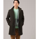 ダークブラウン(043) | 【ダウンライナー付】メランジ スタンドカラー コート | TAKEO KIKUCHI