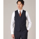 ネイビー(294) | 【THE FLAGSHIP】シャドー番千鳥 べスト | TAKEO KIKUCHI