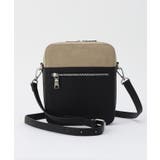 ベージュ(252) | バイカラースクエアショルダーバッグ | tk.TAKEO KIKUCHI