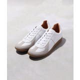 ホワイト(001) | GERMAN TRAINER 別注レザースニーカー | tk.TAKEO KIKUCHI