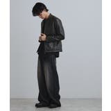 シングルレザー調ブルゾン | tk.TAKEO KIKUCHI | 詳細画像3 