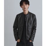 ブラック(019) | シングルレザー調ブルゾン | tk.TAKEO KIKUCHI