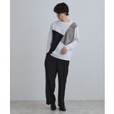 ブロックシャドー切替カットソー | tk.TAKEO KIKUCHI | 詳細画像11 