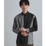 ブラック(019) | グレンチェック切替シャツ | tk.TAKEO KIKUCHI